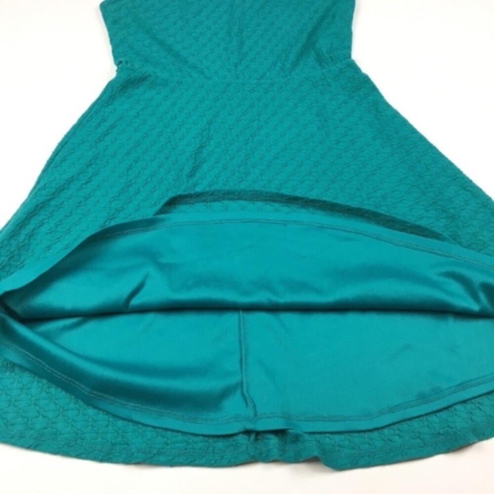 MOSSIMO Dress Skater Sun Textured Racerback Y2K 90s Style Vibes Teal Size Small - Picture 5 of 7
